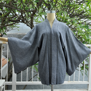 Outer Kimono Shibori Gray